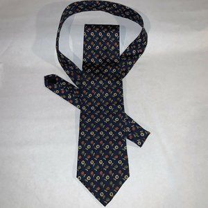 Brooks Brothers Navy Blue with "Cuff Links" Silk